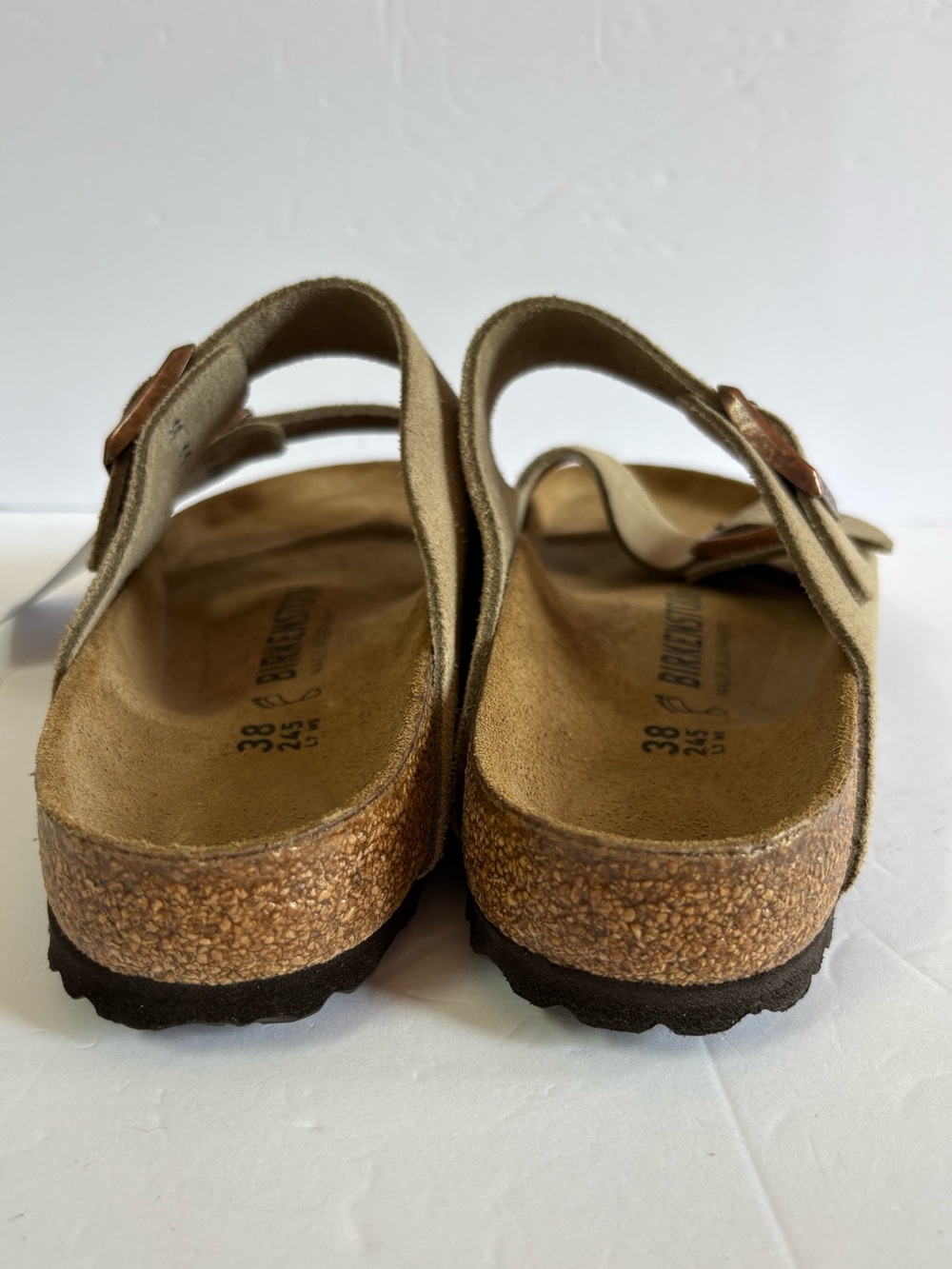 NWT Birkenstock Arizona Suede Leather Sandals Size 38 - Picture 8 of 13